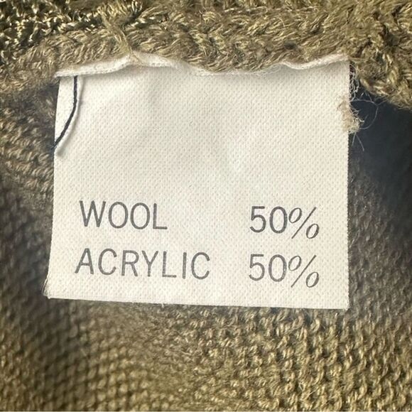 VTG Connie A Lee Wool Blend Safari Sunset Grandmacore Sweater Size M/L - Picture 8 of 11